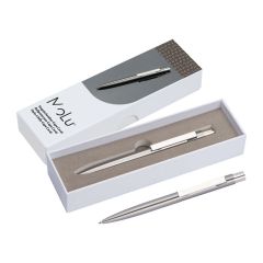 Penna a sfera in acciaio inox Cape Coral, grigio, EG441207