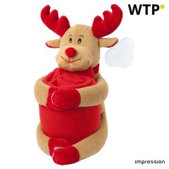 Animale di peluche di Natale con coperta Andrew, 2532