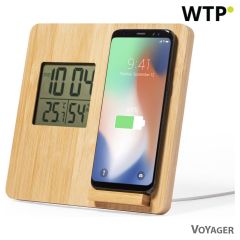 Bamboo bežični punjač 10W, meteorološka stanica, V8328