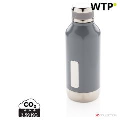 Auslaufsichere Vakuumflasche mit Logo-Platte, XDP436.67-FDE4572F
