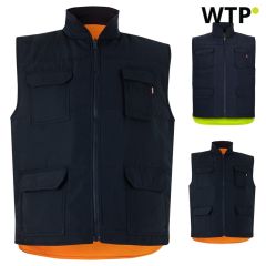 VL DIANA, Padded vest (220g/m²), reversible and multi-pocket, in polyester (100%), with zip fastening and reversible puller, 36048