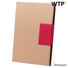 Memo holder, notebook approx. A5, sticky notes, ball pen, V2926