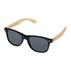 Sonnenbrille mit Bambus-Bügeln, Beige, MA5364313