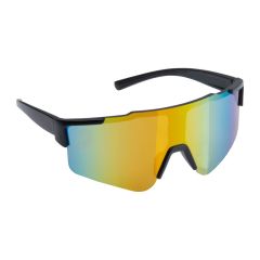 Farbenfroh verspiegelte Sonnenbrille, Schwarz, MA5539003
