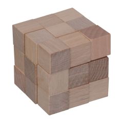 Wooden snake cube puzzle, Beige, MA5569813