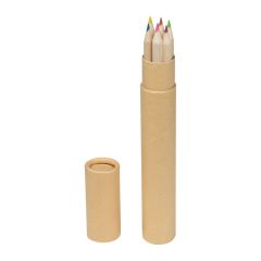 Paperboard quiver with 7 pencils, Brown, MA5609101
