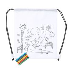 Borsa con coulisse, bianco, OTK15701001000