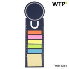 Memo-Holder, Haftnotizen, Lesezeichen, Notizbuch, Lineal | Jung, V2542