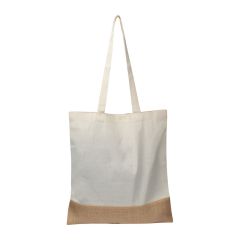 Carrying bag with jute bottom, White, MA6139906