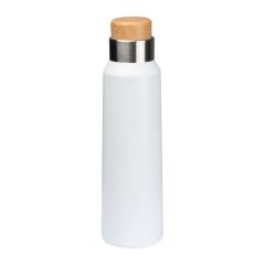 Thermo flask with wooden cap, 500 ml, White, MA6150906