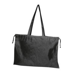 Borsa in cotone biologico con fermaglio Bedford 180 g/m², nero, EG622103