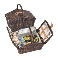 Picknickkorb für 2 Personen, braun, MA6233701