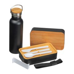 Lunch set vacuum flask & box, Black, MA6246403