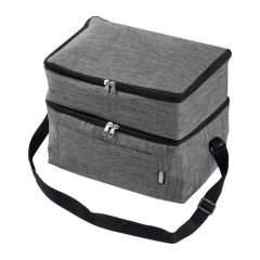 RPET hladilna torba z 2 predeloma, temno siva, MA6297877