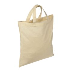 Baumwolltasche mit kurzen Henkeln, Weiß, MA6346406
