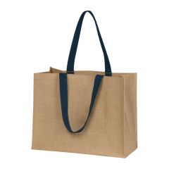 Jutetasche, Marineblau meliert, MA6389244