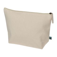 Fairtrade bombažna kozmetična torbica, bež, MA6398713