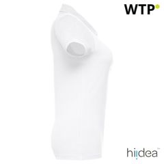 THC EVE WH, Short-sleeved fitted polo for women in 100% cotton, 30134