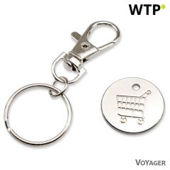 Ključna veriga s kovancem za nakupovalni voziček, V4722