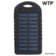 Gumiran solarni power bank iz ABS materiala Arin, 1262005