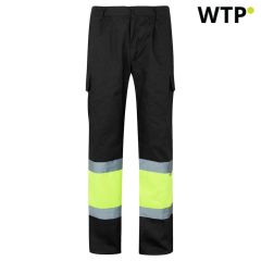 VL ATHENA, Dvobarvne twill hlače (210g/m²), podložene, z več žepi, iz bombaža (20%) in poliestra (80%), 36052