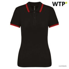 LadieS 2 Striped Short Sleeved Poloshirt, EGKA273