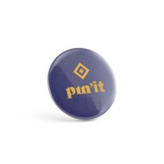 Button PIN 8, Button badge with double magnetic clasp, Silver, 73127-340