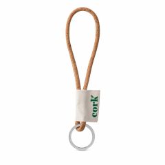 Printed sample of Lanyard CORK Short (Ø 5 mm), Natural, 75011S-333