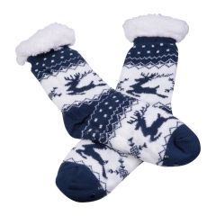 Cozy christmas socks, Temnomodra vres, MA7532344