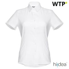 THC LONDON WOMEN WH, Womens short-sleeved oxford shirt, White, 30201