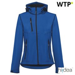 Giacca softshell da donna THC ZAGREB con cappuccio staccabile e orlo posteriore arrotondato, 30181