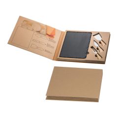 Käse-Set mit Schiefer-Schneidebrett, dunkelgrau, MA8019077