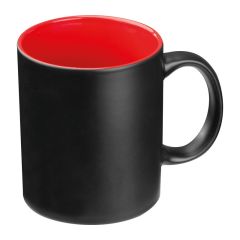 Crna šalica s obojenim unutrašnjim dijelom, 300 ml, MA81482