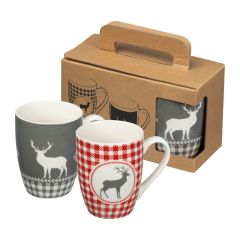 Set of 2 Christmas mugs, 300 ml, Gemüse, MA82536MC