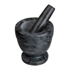 Mörser aus Marmorstein, dunkelgrau, MA8268277