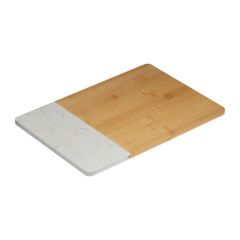 Bamboo and marble cutting board, Black, MA8298506