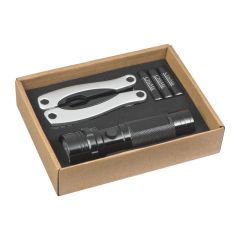 Set aus Fackel und mehreren Zangen, Schwarz, MA8306203