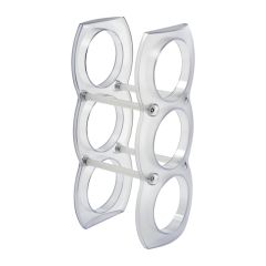 Portabottiglie in plastica Elizabeth, bianco, EG837806