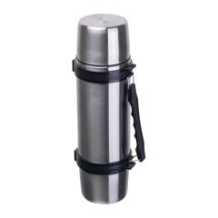 Vacuum insulated flask with cups, 1000 ml, Grey, MA8545307