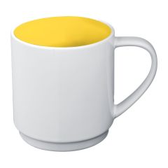 Tazza in ceramica Lockport, giallo, EG870508
