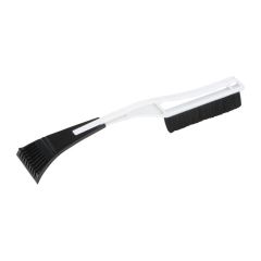 Plastic ice scraper with brush, White, MA9089106