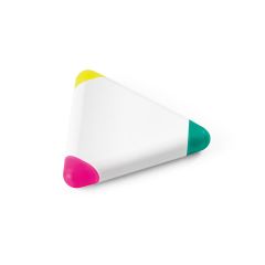 TRIAN, evidenziatore triangolare in PP a 3 colori, bianco, 91615-106