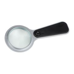 Plastični povečevalni steklo z belo LED, črna, MA9223803