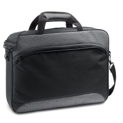 SANTANA, 156" Laptop briefcase in 2 Tone 600D and 300D polyester, Grey, 92266-113