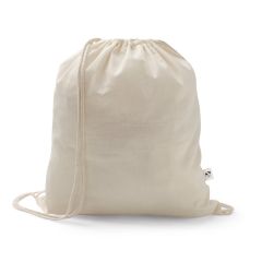 SALAMANCA, Drawstring bag in recycled cotton (70%) and polyester (30% rPET) (150 g/m²), Light natural, 92392-150