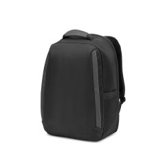 YANGON BPACK, Diebstahlsicherer Rucksack, aus Twill mit wasserabweisender Beschichtung und hochdichtem 600D recyceltem Polyester, für 173" Laptop, Schwarz, 92393-103