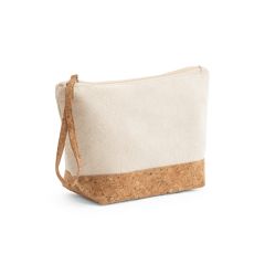 BLANCHETT, 100% cotton and cork toiletry bag, Light natural, 92735-150