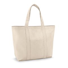VILLE, borsa in tela di cotone 100% con tasca frontale e interna (280 g/m²), 92824