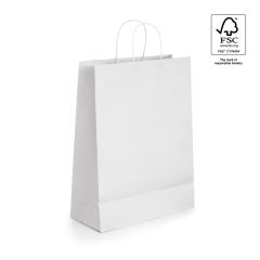 CITADEL, borsa di carta kraft (90 g/m²), bianco, 92871-106
