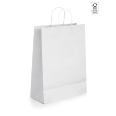 CABAZON, Borsa in carta kraft (90 g/m²), bianco, 92872-106